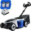 Electric Lawn Mower, Self-propelled Lawn Mower Cordless 40V 18.5 Brushless Mower with Electric Cutting Height Adjustment, Higher Rotation Speed, 2 x 4.0Ah Battery and Rapid Charge Included - 1