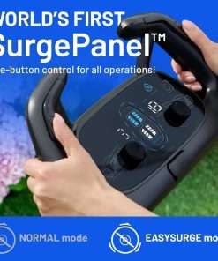 Electric Lawn Mower, Self-propelled Lawn Mower Cordless 40V 18.5 Brushless Mower with Electric Cutting Height Adjustment, Higher Rotation Speed, 2 x 4.0Ah Battery and Rapid Charge Included - 7