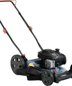 SENIX 21-Inch Gas Push Lawn Mower with 140 cc 4-Cycle Briggs & Stratton Engine, Mulching and Side Discharge, 6-Position Dual Lever Height Adjustment - 1