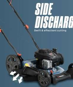 SENIX 21-Inch Gas Push Lawn Mower with 140 cc 4-Cycle Briggs & Stratton Engine, Mulching and Side Discharge, 6-Position Dual Lever Height Adjustment - 5