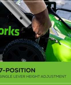 Greenworks 80V 21 Brushless Cordless (Push) Lawn Mower, 4.0Ah Battery and Rapid Charger Included - 6
