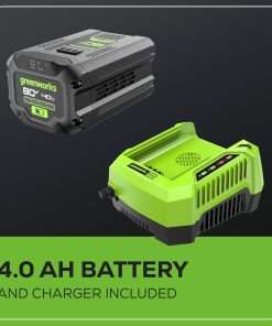 Greenworks 80V 21 Brushless Cordless (Push) Lawn Mower, 4.0Ah Battery and Rapid Charger Included - 9