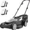 Litheli 18-inch 40V Brushless Lawn Mower for Garden Yards, Lightweight Cordless Lawn Mower Battery Powered with 6-Position Height Adjustment, 2x4.0Ah Battery Include - 1