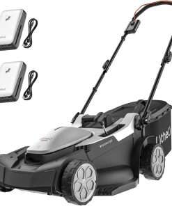 Litheli 18-inch 40V Brushless Lawn Mower for Garden Yards, Lightweight Cordless Lawn Mower Battery Powered with 6-Position Height Adjustment, 2x4.0Ah Battery Include - 1
