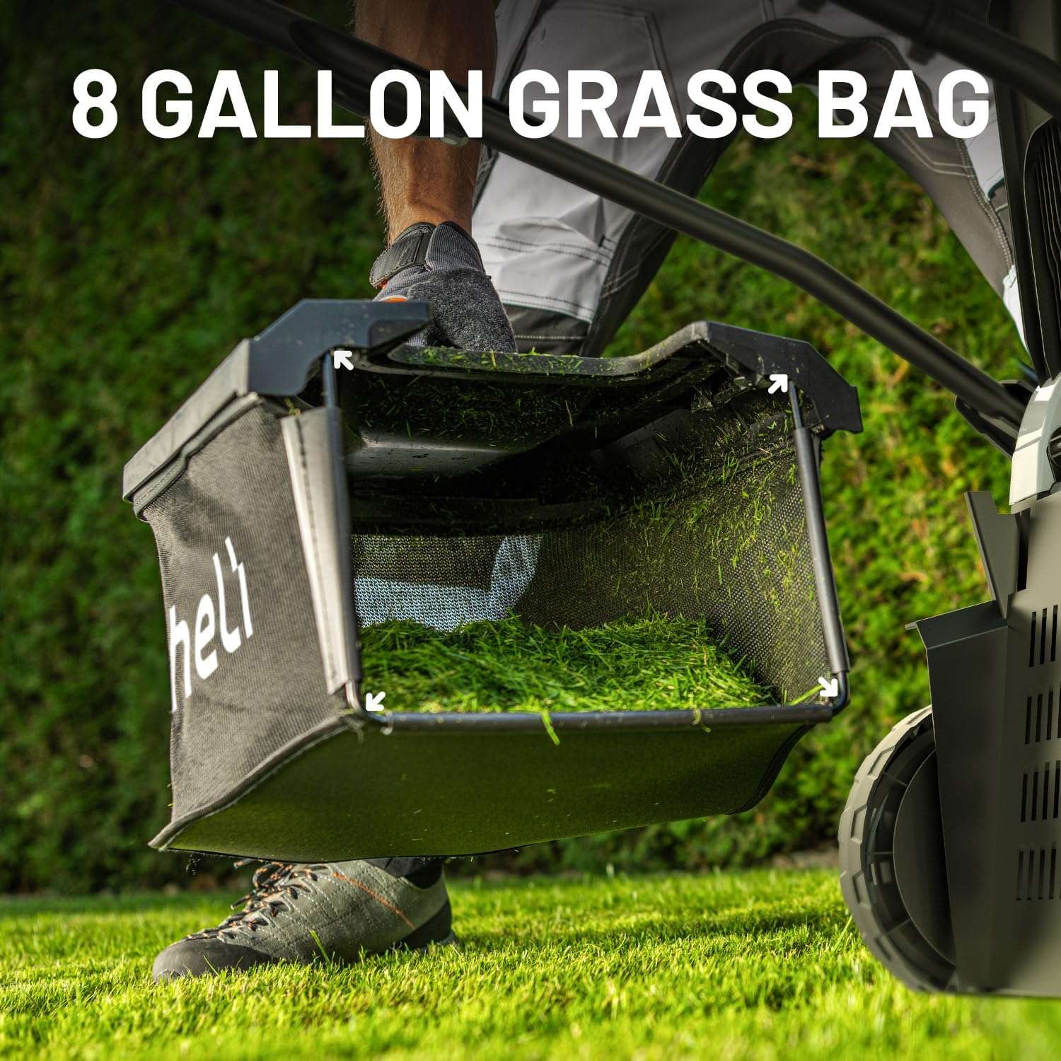Litheli 18-inch 40V Brushless Lawn Mower for Garden Yards, Lightweight Cordless Lawn Mower Battery Powered with 6-Position Height Adjustment, 2x4.0Ah Battery Include - 6