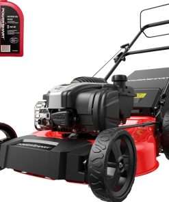 PowerSmart 21-Inch Gas Lawn Mower with B&S Engine, 3-in-1, Self-Propelled, 6 Cutting Heights, Durable Steel Deck, Rear-Wheel Drive - 1