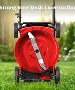 PowerSmart 21-Inch Gas Lawn Mower with B&S Engine, 3-in-1, Self-Propelled, 6 Cutting Heights, Durable Steel Deck, Rear-Wheel Drive - 4