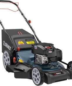 SENIX 22 Gas Lawn Mower, 163cc Self Propelled Gas Powered Lawnmower with B&S 4-Cycle Engine, 3-in-1 Walk-Behind Push Lawn Mowers, 6-Position Height Adjustment, cortadora de pasto, LSSG-H1 - 1