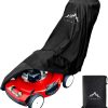 Himal Outdoors Lawn Mower Cover - Heavy Duty 600D Polyester Oxford Waterproof, UV Protection Universal Fit with Drawstring & Cover Storage Bag，Black - 1