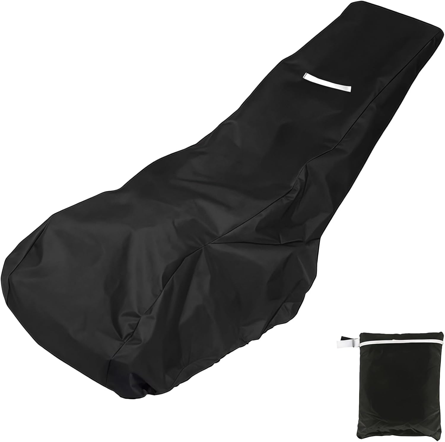 Lawn Mower Cover with Reflective Strips, Waterproof & Sunlight-Resistant, Fits Various Lawn Mower Models, Includes Storage Bag, Quality Oxford Fabric, 193 cm x 66 cm x 108 cm - 1