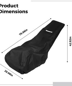 Lawn Mower Cover with Reflective Strips, Waterproof & Sunlight-Resistant, Fits Various Lawn Mower Models, Includes Storage Bag, Quality Oxford Fabric, 193 cm x 66 cm x 108 cm - 4