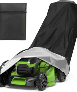 Outdoors Lawn Mower Cover Heavy Duty Waterproof Polyester Oxford Protection Push Mower Cover with Drawstring and Storage Bag - 1