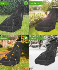 Outdoors Lawn Mower Cover Heavy Duty Waterproof Polyester Oxford Protection Push Mower Cover with Drawstring and Storage Bag - 7