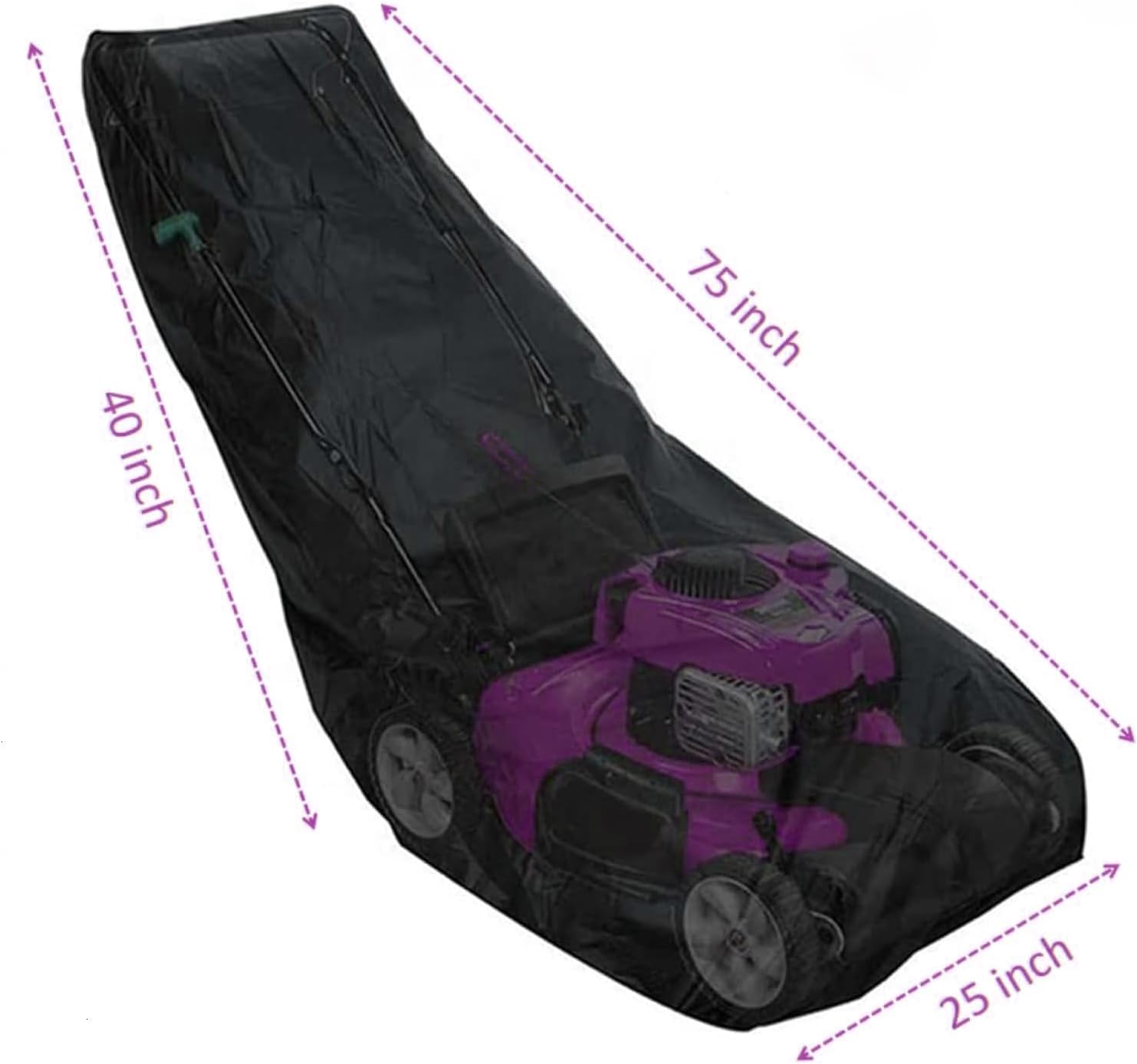 Universal Outdoors Lawn Mower Cover Can Effectively Prevent Water And Dust, Heavy Duty Polyester Oxford Covers Waterproof Dust Fit for All lawn mowers on the market - 2