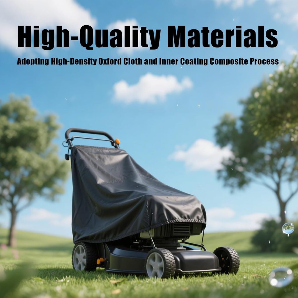 Universal Outdoors Lawn Mower Cover Can Effectively Prevent Water And Dust, Heavy Duty Polyester Oxford Covers Waterproof Dust Fit for All lawn mowers on the market - 4