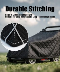 Universal Outdoors Lawn Mower Cover Can Effectively Prevent Water And Dust, Heavy Duty Polyester Oxford Covers Waterproof Dust Fit for All lawn mowers on the market - 7