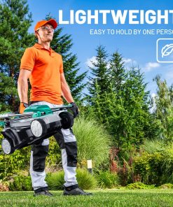 Litheli 13.1inch Electric Lawn Mower Cordless,Grass Cutter Machine for 1600 Sq.Ft.Lawnmower with Brushless Motor, 8 Gallon Capacity, Cutting Height from 1 to 2.5 in, Includes 1X4.0 Ah Battery - 5