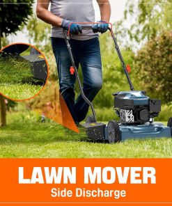 SENIX 20 Gas Lawn Mower, 144 cc Gas Powered Lawnmower, 4-Cycle Engine Walk-Behind Push Lawn Mowers, 3 Position Height Adjustment for Yard and Garden, cortadora de pasto - 5