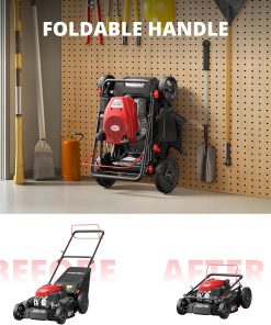 Self-Propelled Gas Lawn Mower, 170cc OHV Engine with High-Velocity Cooling, 21 Steel Deck, 1.4-Bushel Grass Catcher, 6-Position Height Adjustment, 3-in-1 Mulching & Discharge System - 6