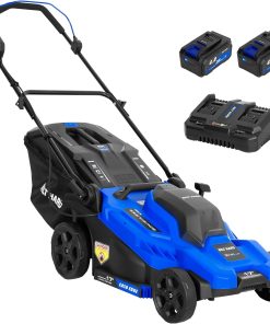 BILT HARD 40V 17 Brushless Cordless Lawn Mower, 2-in-1 Electric Lawn Mower, Push Lawnmower with 6-Position Height Adjustment, 2 x 4.0Ah Batteries & Dual Charger Included - 1