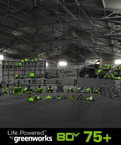 Greenworks 80V 21 Cordless Battery Push Lawn Mower,16 Cordless Battery String Trimmer & 730 CFM Leaf Blower,Combo Kit w- (1) 4.0Ah Battery (1)2.5 Ah Battery and (2)Charger - 10