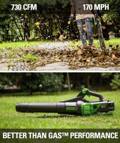 Greenworks 80V 21 Cordless Battery Push Lawn Mower,16 Cordless Battery String Trimmer & 730 CFM Leaf Blower,Combo Kit w- (1) 4.0Ah Battery (1)2.5 Ah Battery and (2)Charger - 8