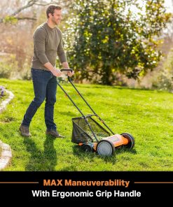 LawnMaster LMRM1801 Push Reel Lawn Mower 18-Inch 5-Blade - 2