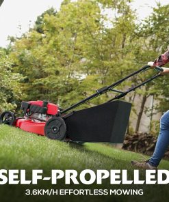 PowerSmart Self Propelled Gas Lawn Mower, 21-Inch with 170cc 4-Cycle OHV Engine 2-in-1 Rear-Wheel Drive Lawnmower with Bagging - 2