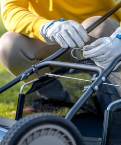 American Lawn Mower Company GC91820 18-Inch-20-Inch Reel Lawn Mower Grass Catcher, Black - 7