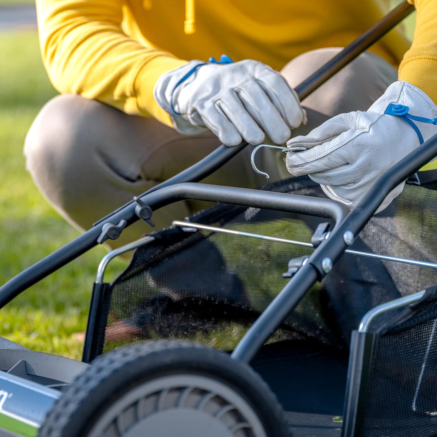 American Lawn Mower Company GC91820 18-Inch-20-Inch Reel Lawn Mower Grass Catcher, Black - 7
