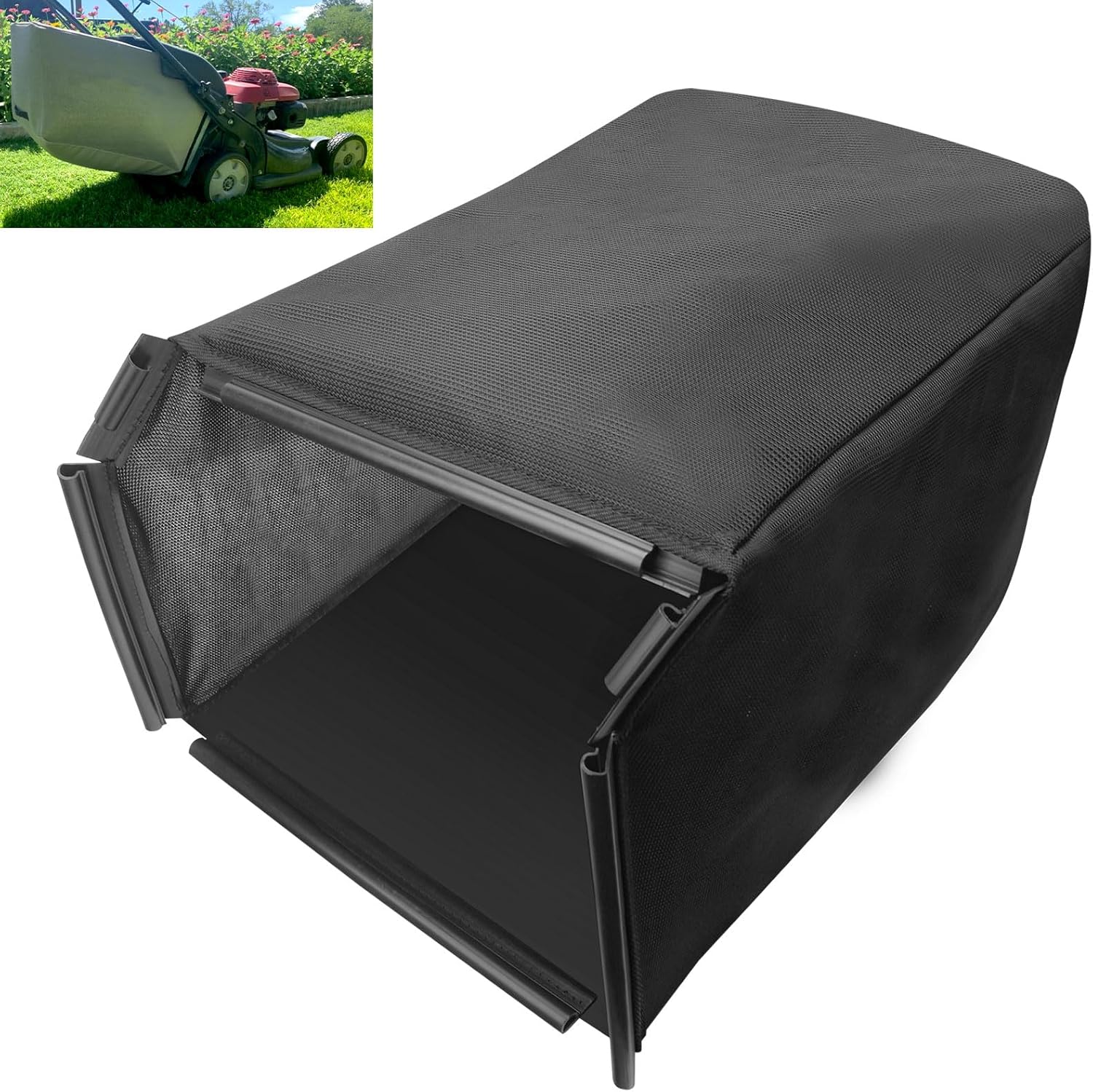 Braveboy Lawn Mower Bag 81320-VH7-D00 Fabric Grass Bag Compatible with HD HRX217 K1-K6 HMAA HXAA HYAA HZAA VKAA【No Framework Included】 Replaces 81320-VH7-000 - 1