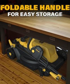 Electric Lawn Mower Corded, 13 Inch 11-Amp Lawn Mowers with 8 Gallon Collection Bag, 3-Position Cutting Height Adjustment for Lawn Care - 6