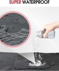 Lawn Mower Cover, Waterproof Cordless Lawn Mower Cover, Riding Lawn Tractor Cover Fits 18-24-Inch Foldable Electric Lawn Mowers, Lawn Mower Storage Cover with UV, Dust, and Dirt Protection - 6