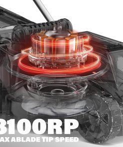 SOYUS Electric Lawn Mower Corded, 13 Inch 10-Amp Lawn Mowers with 8 Gallon Collection Bag, 3-Position Cutting Height Adjustment for Yard and Farm - 7