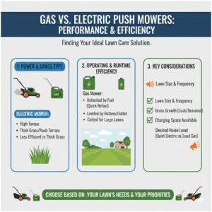 Gas vs Electric Push Mowers
