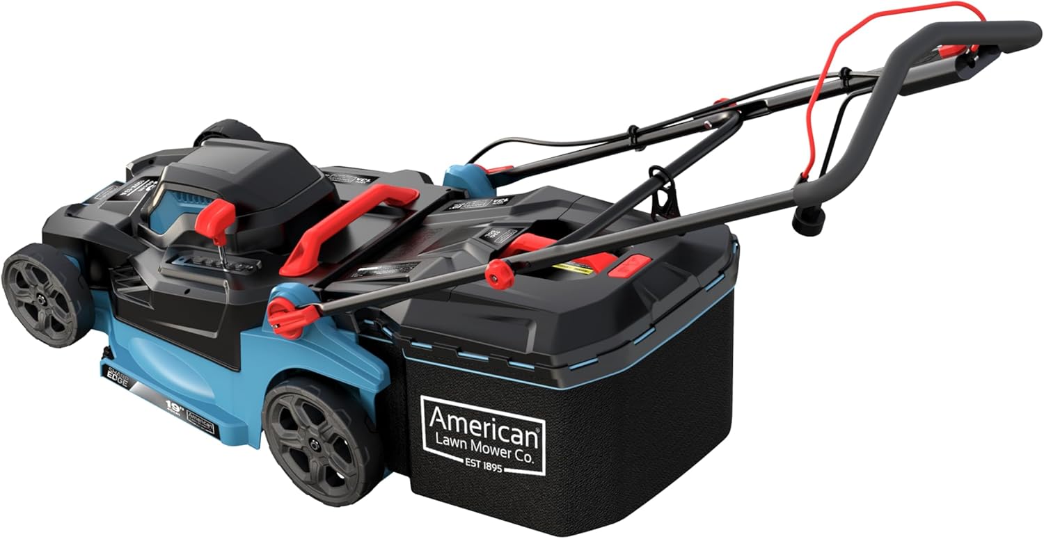 American Lawn Mower Company 51319 19-inch 13-Amp Corded Electric Push Lawn Mower with Grass Bag - 3