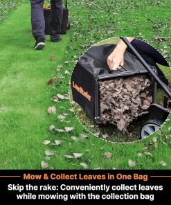 LawnMaster Lawn Mower, Brushless Cordless Lawn Mower 48V MAX 15-inch with 2X24V MAX 4.0Ah Battery and a Dual Charger-CLMF4815E - 11