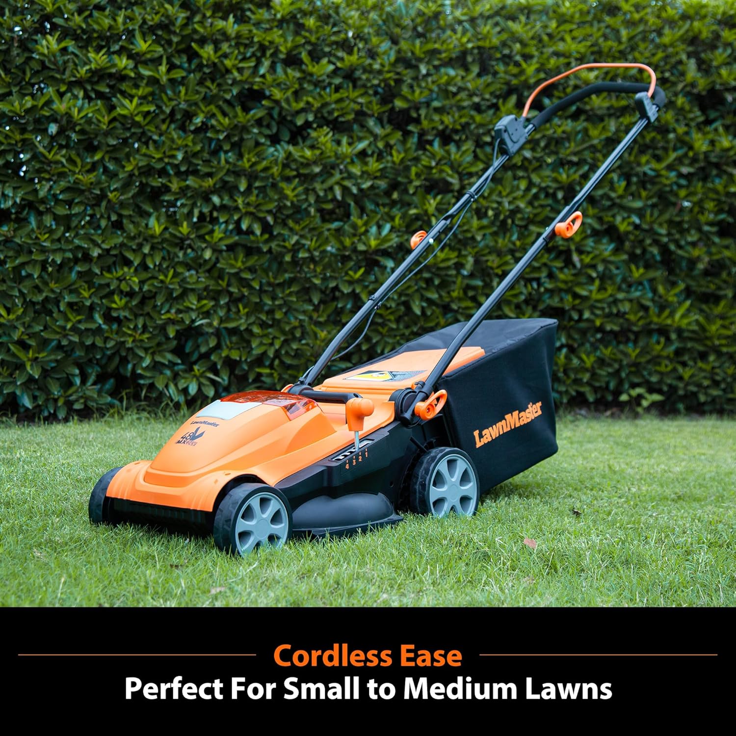 LawnMaster Lawn Mower, Brushless Cordless Lawn Mower 48V MAX 15-inch with 2X24V MAX 4.0Ah Battery and a Dual Charger-CLMF4815E - 4