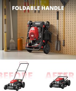 21 Inch Gas Push Lawn Mower, 2-in-1 Mulching & Side Discharge, 144cc 4-Stroke OHV Engine, 6-Position Height Adjustment, Lightweight Push Mower for Small to Medium Yards - 6