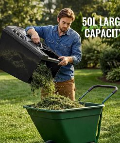 40V Cordless Lawn Mower, Electric Battery Powered 4.0Ah Walk Behind Lawnmower, 17” Cutting Width, 6-Position Height Adjustment, Bagging & Mulching Model, for Garden-Patio-Yark - 7