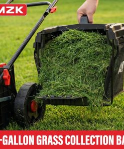 MZK 40V 16 Electric Lawn Mower, 2-in-1 Brushless Cordless Lawn Mower, Walk-Behind Push Mowers with 5-Position Height Adjustment, 2 x 4.0Ah Batteries & Charger Included - 8
