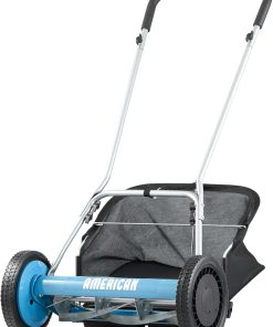 American Lawn Mower Company 1804-18 18-Inch 5-Blade Walk Behind Reel Lawn Mower with Grass Catcher - 1