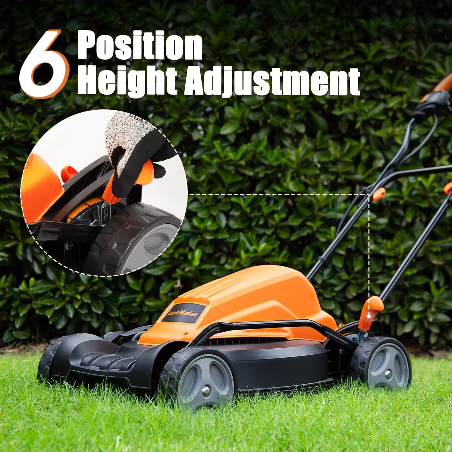 LawnMaster Electric Lawn Mower 12AMP 19-Inch ME1218X.01 - Image 5