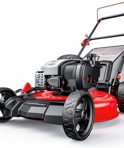 PowerSmart 21 3-in-1 Gas Push Lawn Mower with 140cc 4-Stroke Engine - Wide Cutting Deck, 6 Height Adjustments, Mulching Capability - 1