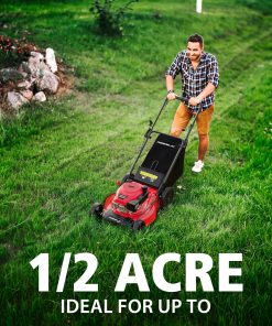 Alternative view of PowerSmart 21-Inch 3-in-1 Gas Self-Propelled Lawn Mower,170CC OHV Engine,Bagging/Mulching/Rear Discharging, 6 Cutting Heights, Durable Steel Deck, Rear-Wheel Drive, for Garden, Yard,