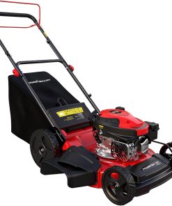 PowerSmart Self Propelled Gas Lawn Mower 21-inch with 170cc 4-Cycle OHV Engine, 3-in-1 Walk-Behind Lawn Mower with 5 Adjustable Heights - 1