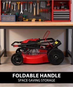 Alternative view of PowerSmart Self Propelled Gas Lawn Mower 21-inch with 170cc 4-Cycle OHV Engine, 3-in-1 Walk-Behind Lawn Mower with 5 Adjustable Heights