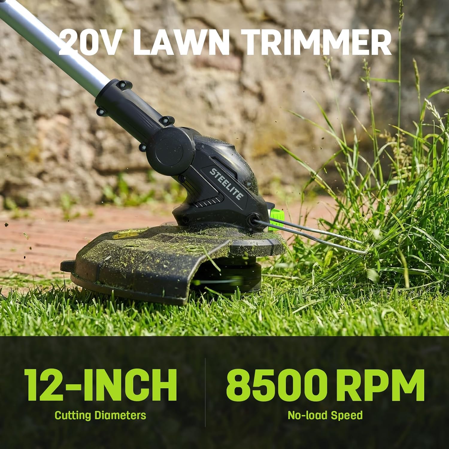 STEELITE 40V 17-inch Electric Lawn Mower, 12-Inch Cordless String Trimmer and 500CFM Leaf Blower Combo, Cordless Lawn Mower Set with 3x4.0Ah Batteries and Dual Chargers - Image 7