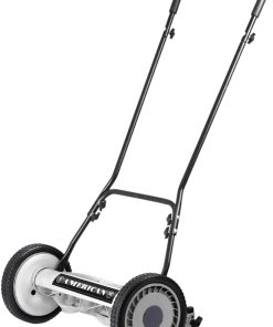 American Lawn Mower Company 1815-18 18-Inch 5-Blade Push Reel Lawn Mower, 18-Inch, 5-Blade, Black - 1