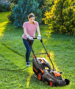 Alternative view of DOVAMAN 13Amp 16" Lawn Mower, 98% Collection, 13.2-Gallon Bag, 5-Position Height Adjustment, 3-Step Quick Vertical Fold Storage, 2-in-1 Mulching & Bagging, Corded Lawn Mower for Your Garden